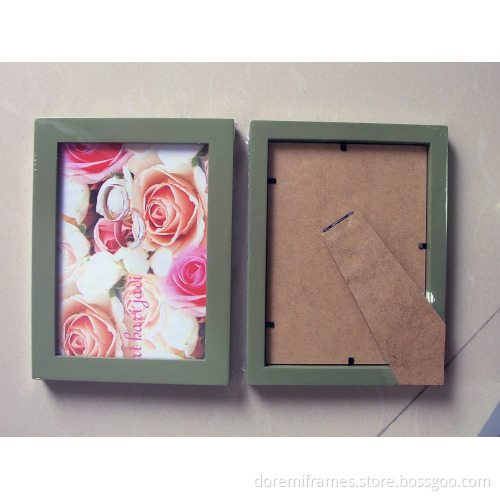 beautful home decration natrue wood picture photo frame with diffrent colors